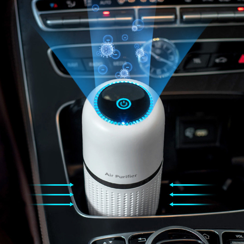 Kannettava Ilmanpuhdistin Auto – Hiljainen Ionisaattori & USB-ladattava
