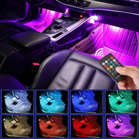 Tiras LED interiores con sincronización de sonido