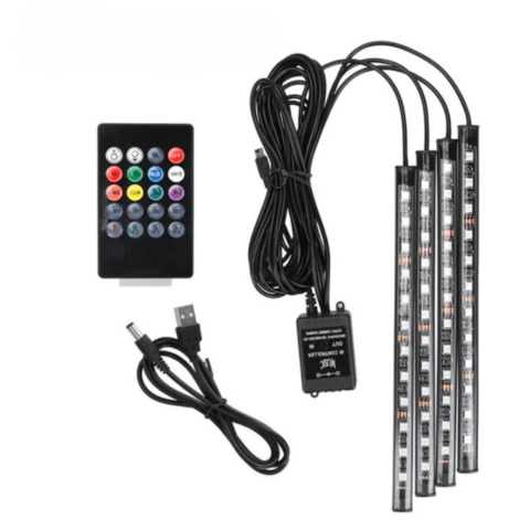 Tiras LED interiores con sincronización de sonido