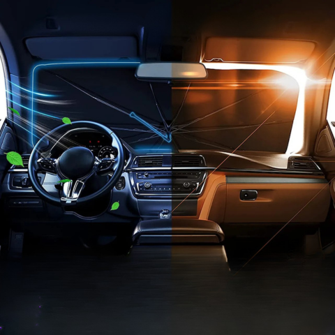 Kompaktowa osłona przeciwsłoneczna na szybę – szybka i skuteczna instalacja