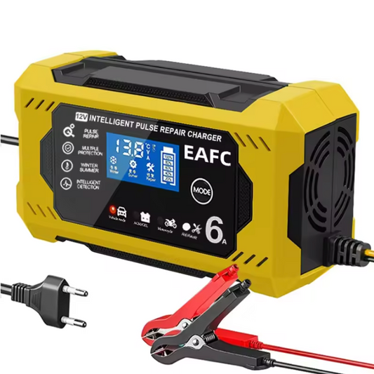 Inteligentný nabíjač batérií do auta 12V/24V - LCD displej a automatická ochrana