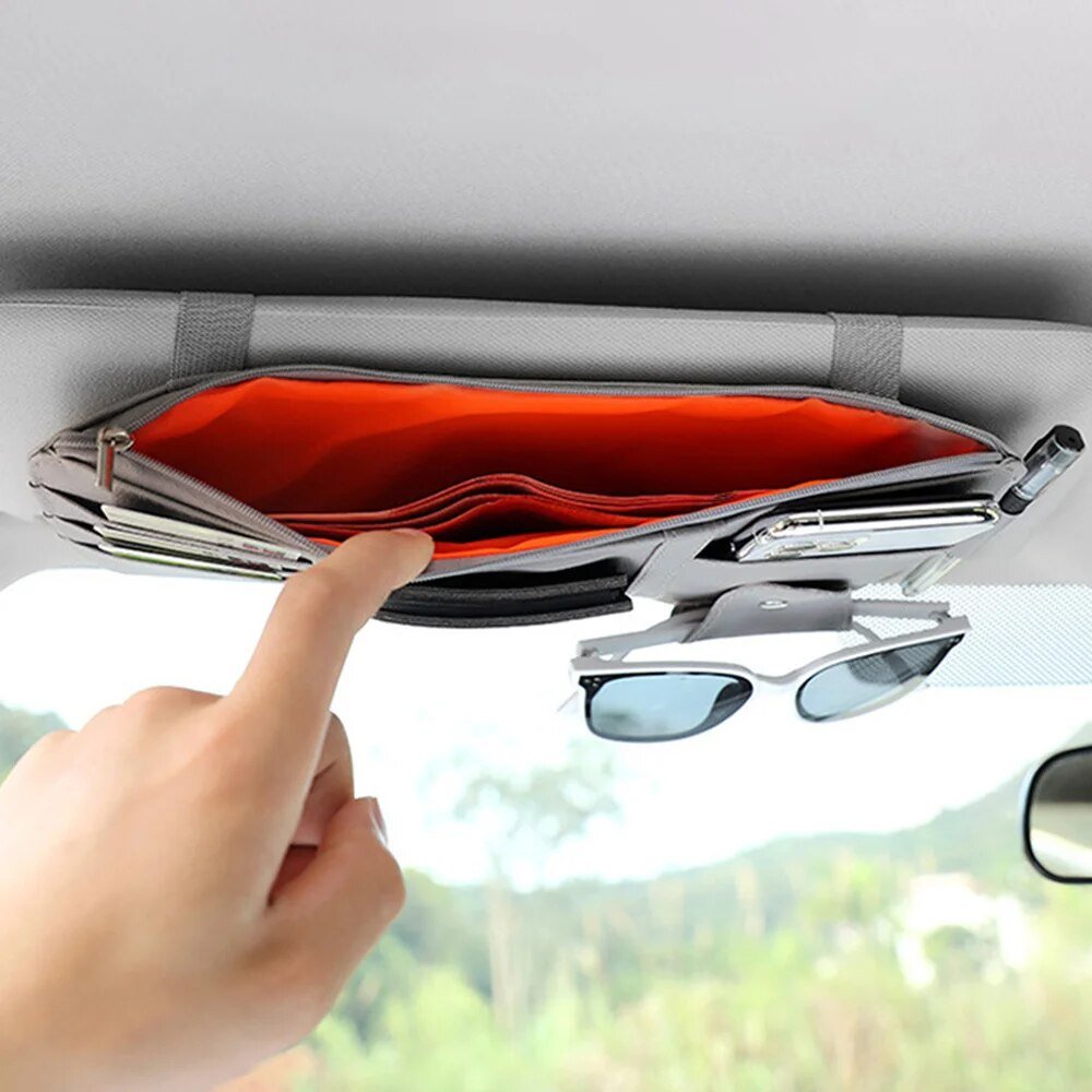 Auto-Organizer für Sonnenblenden — Halten Sie Ihre Accessoires griffbereit