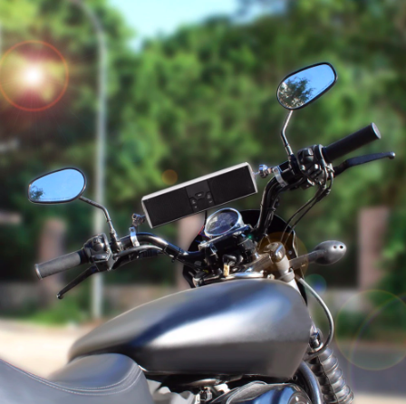 Cassa Audio Moto Con Support Per Manubrio — Ideale Per I Vostri Spostamenti In Musica