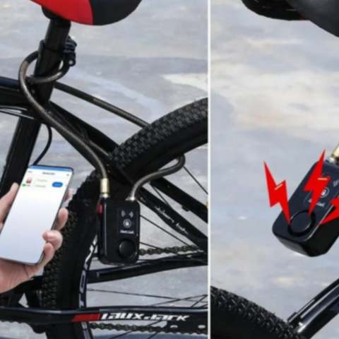 Antifurto Intelligente Per Bicicletta Con Allarme 110dB E Controllo Tramite App — Protezione Affidabile E Moderna