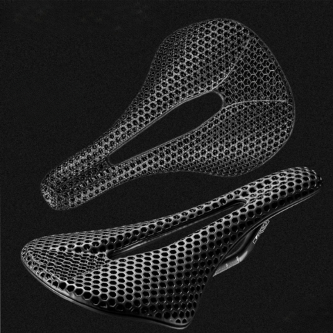 Ultralett Sykkelsete Med Trykt Struktur — Komfort Og Ytelse