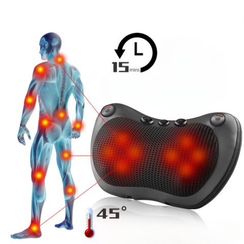 Podgrzewany masażer szyjny do samochodu — codzienny relaks i dobrostan