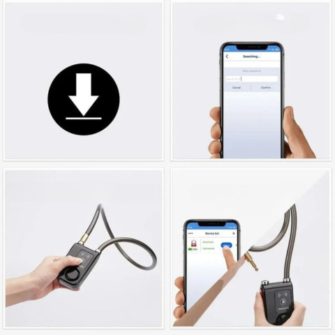 Antifurto Intelligente Per Bicicletta Con Allarme 110dB E Controllo Tramite App — Protezione Affidabile E Moderna