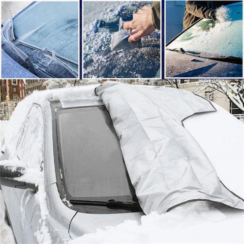 Couverture Magnétique Pare-Brise — Protection Contre Givre Et Neige