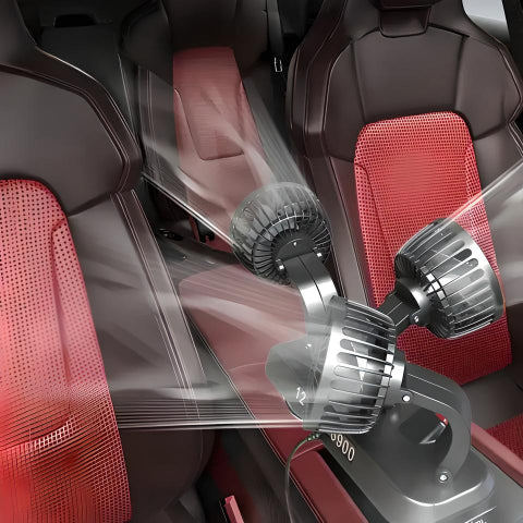 Mini Wentylator Trójgłowicowy – Optymalne Orzeźwienie w Samochodzie