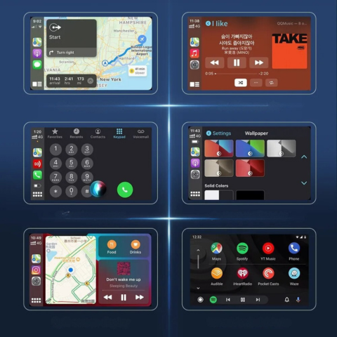 Monitor Multimediale Wireless Auto – Compatibilità Universale