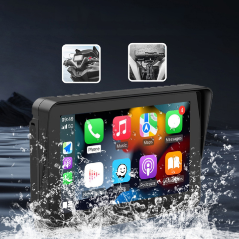 Multimedia Moto Support — Navigatie En Muziek Zonder Draad