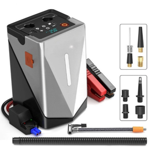 Draagbaar Auto-opblaasstation en Start – Krachtig en Compact