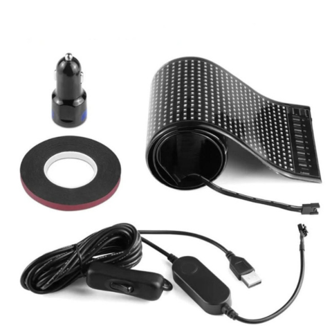 Pannello LED Auto – Testo e Motivi Personalizzati