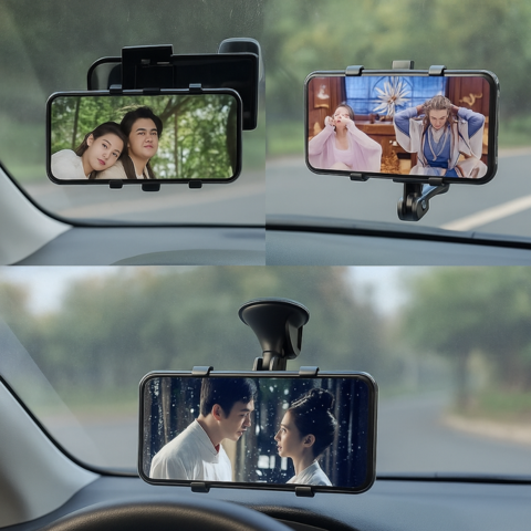 Biltelefonstöd — Justerbart och fastsättning solid