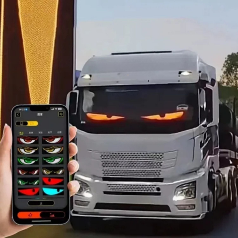 LED Dashboard Panel — Animated Display and Remote Control