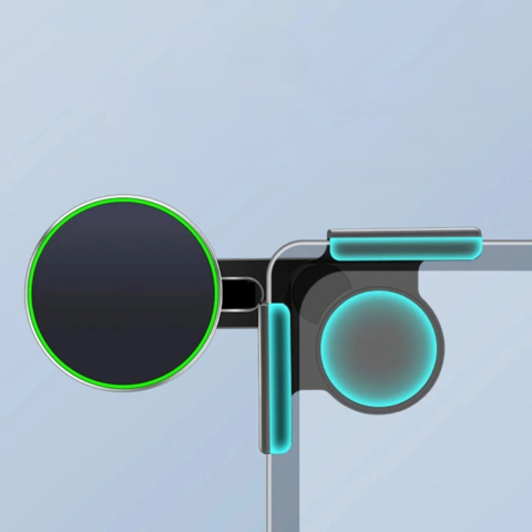 תמיכה טלפונית עבור טסלה — חיבור מגנטי וטעינה אלחוטית