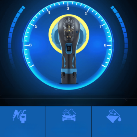 Trådløs elektrisk polermaskin — 6 justerbare hastigheter