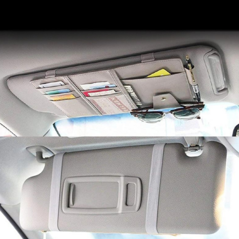 Auto-Organizer für Sonnenblenden — Halten Sie Ihre Accessoires griffbereit