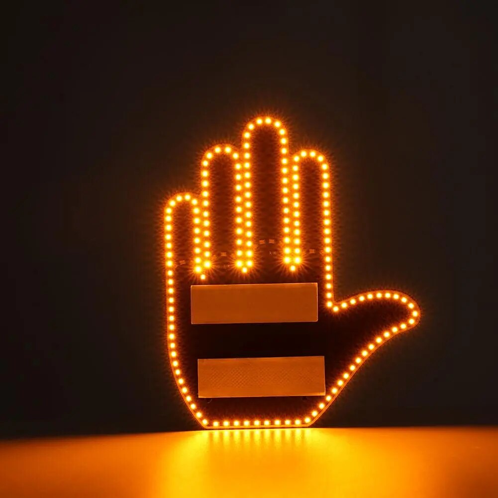 LEDリモートコントロール信号装置 後部ガラス用 — ジェスチャーと光メッセージ