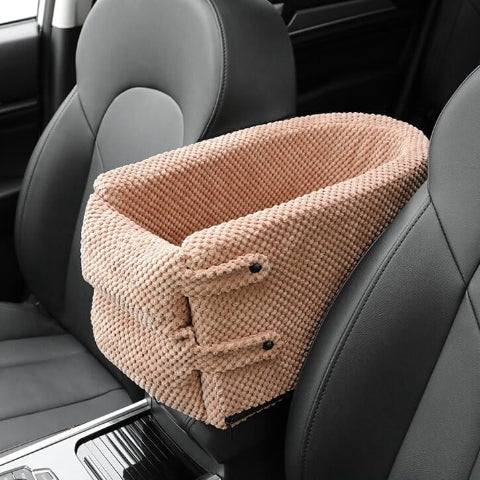 Asiento de coche acogedor para cachorro – Seguridad y confort