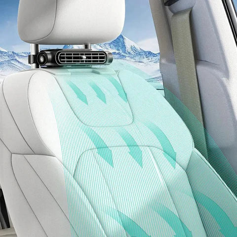 車の座席用ファン - ヘッドレストへの取り付け