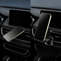 Support Téléphone Voiture – Fixation Magnétique Rotative Et Sécurisée