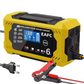 Älykäs 12V/24V auton akkulaturi - LCD-näyttö & automaattinen suojaus 