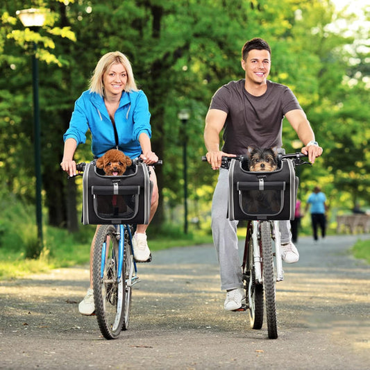 Cestino per Bicicletta per Animali — Ideale per Piccoli Cani e Gatti 