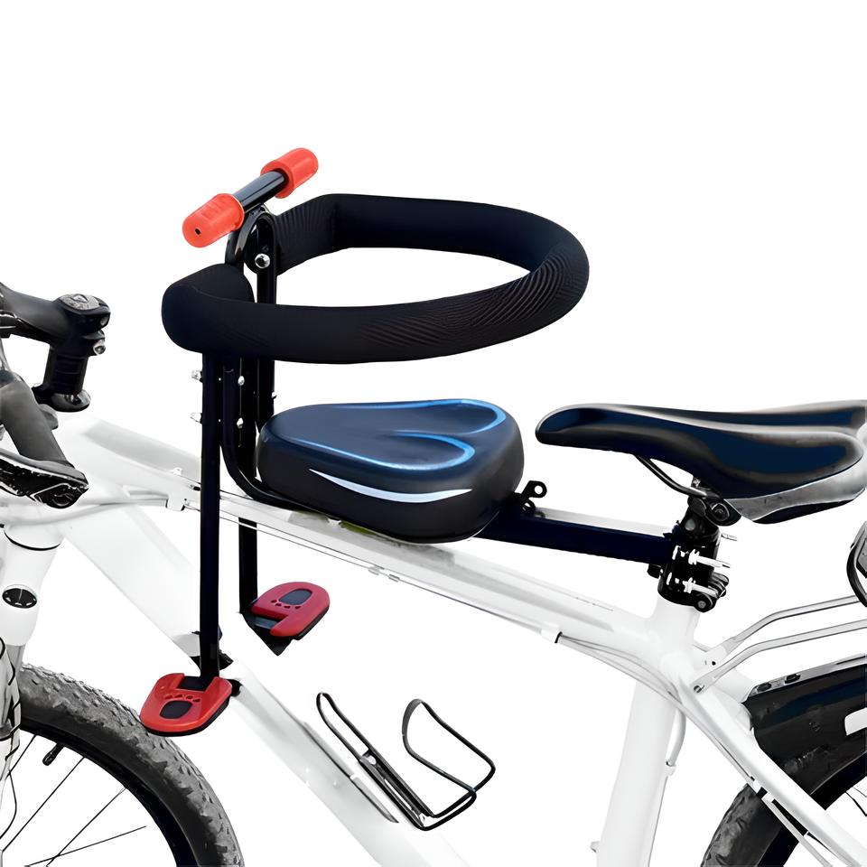 Scaun de bicicletă cu suport pentru picioare – confort și stabilitate pentru copii 