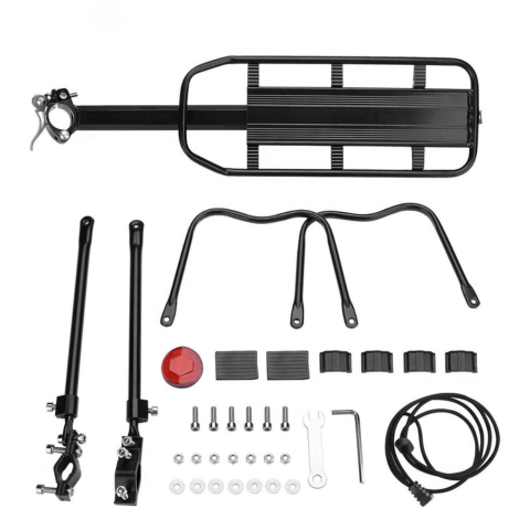 Porte-Bagages Arrière Vélo — Solide & Haute Capacité de Charge