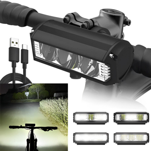 Lampe De Vélo Rechargeable – Étanche Et Ultra Lumineuse