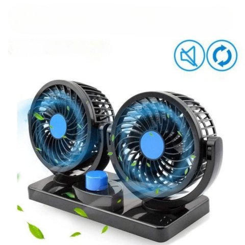Ventilator Dublu pentru Mașină — Ideal pentru Vară ca și Iarnă 
