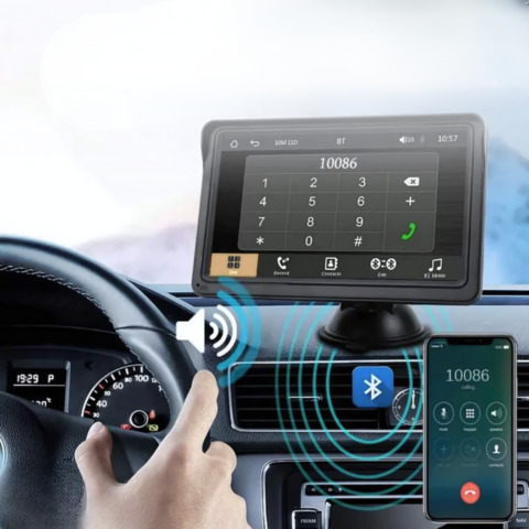 Samochodowy system multimedialny - ekran HD i bezprzewodowy CarPlay