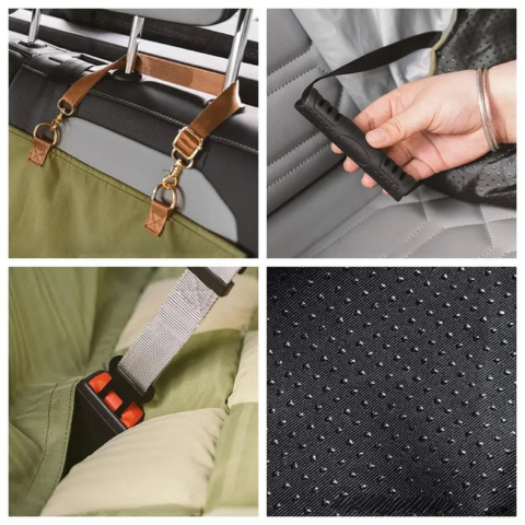 Rear Car Seat for Dog – Easy Installation and Stability 