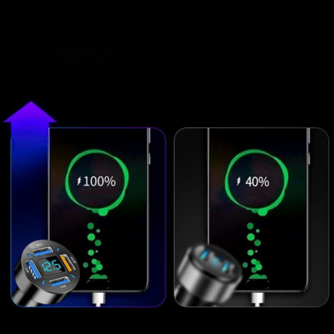 Universell og Multi-USB Sigarettlader 
