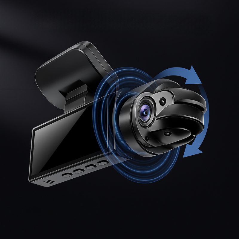 Dashcam Διπλή Full HD Αυτοκινήτου - Νυχτερινή Όραση + Εσωτερική Κάμερα 