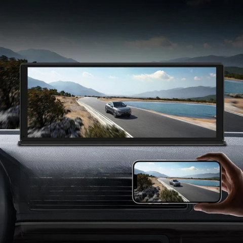 Ecran tactil de 11,3" cu cameră de bord 4K și cameră de vedere din spate 1080p - Imagine ultra clară și deplasare lină