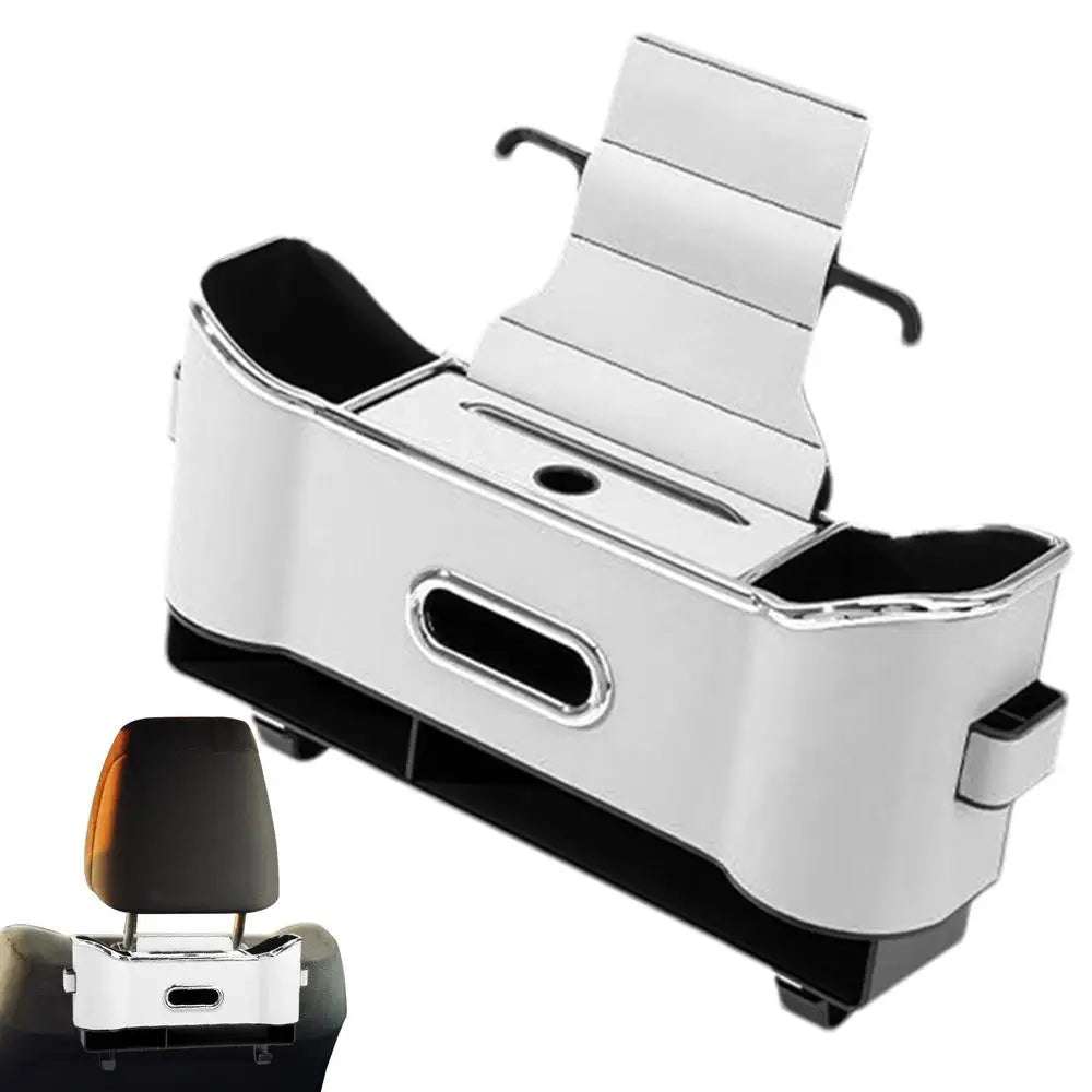 منظم المقعد الخلفي مع خطافات وصندوق تخزين - مساحة محسّنة وسيارة مرتبة