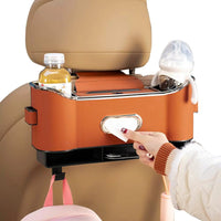 منظم المقعد الخلفي مع خطافات وصندوق تخزين - مساحة محسّنة وسيارة مرتبة